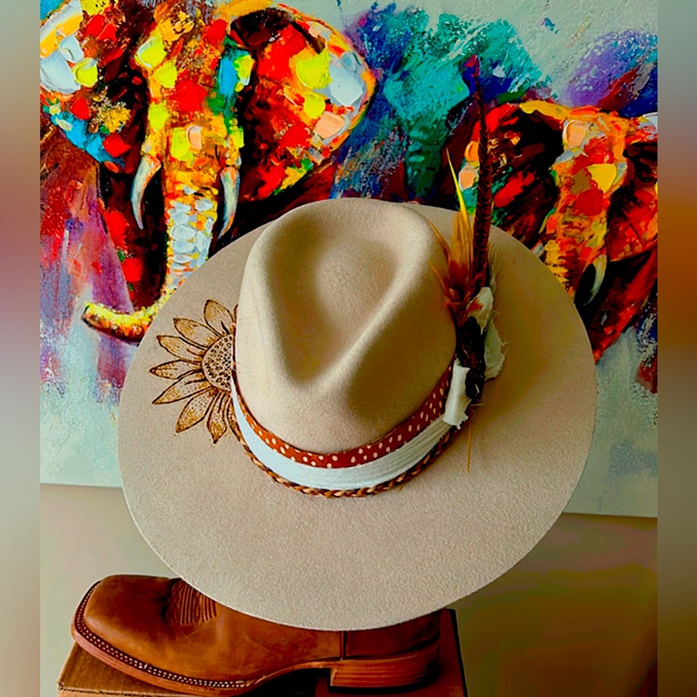 Custom wide Brim Fedora